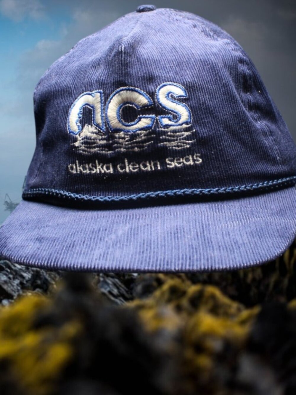 Alaska Clean Seas ACS Oil Spill Response Hat Cap Cordory vintage North slope oil